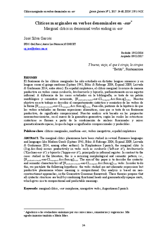 Garcés - 2017 - Clíticos marginales en verbos denominales en -ear .pdf