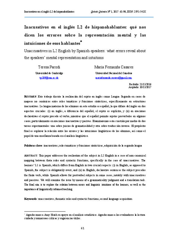 Parodi y Casares - 2017 - Inacusativos en el inglés L2 de hispanohablantes .pdf