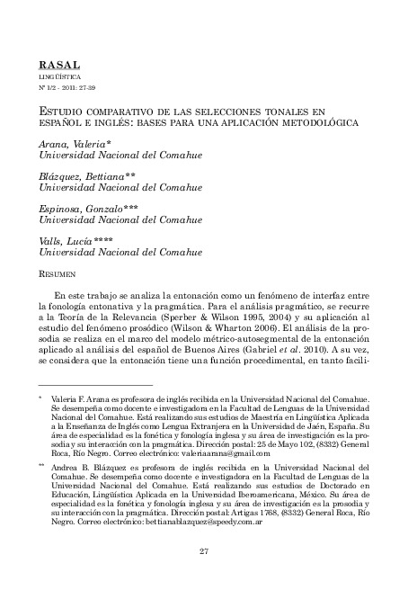 Arana et al. - 2011 - Estudio comparativo de las selecciones tonales en .pdf