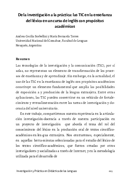 Sorbellini, Torres 2015 DE LA INVESTIGACIÓN A LA PRÁCTICA.pdf