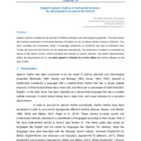Espinosa (2019) English speech rhythm in instructed learners-its development as shown by VarcoV.pdf